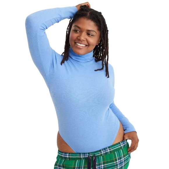 aerie Tops - NWT Aerie Ribbed Long Sleeve Turtleneck Bodysuit
